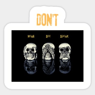 Don't hfar Sticker